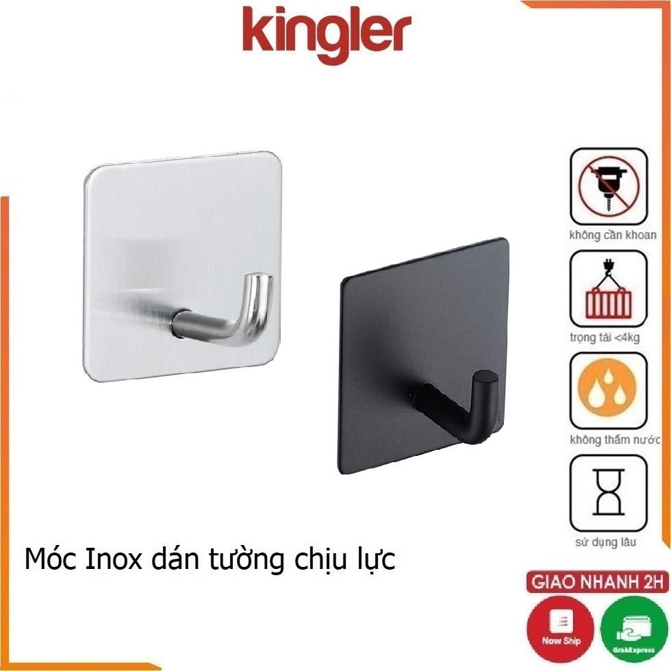 Móc Inox Treo Đồ Đa Năng, Móc Dán Tường Chịu Lực, Móc Dính Tường Treo Đồ Dùng Phòng Tắm, Gọn Gàng Khu Bếp, Kingler 2005