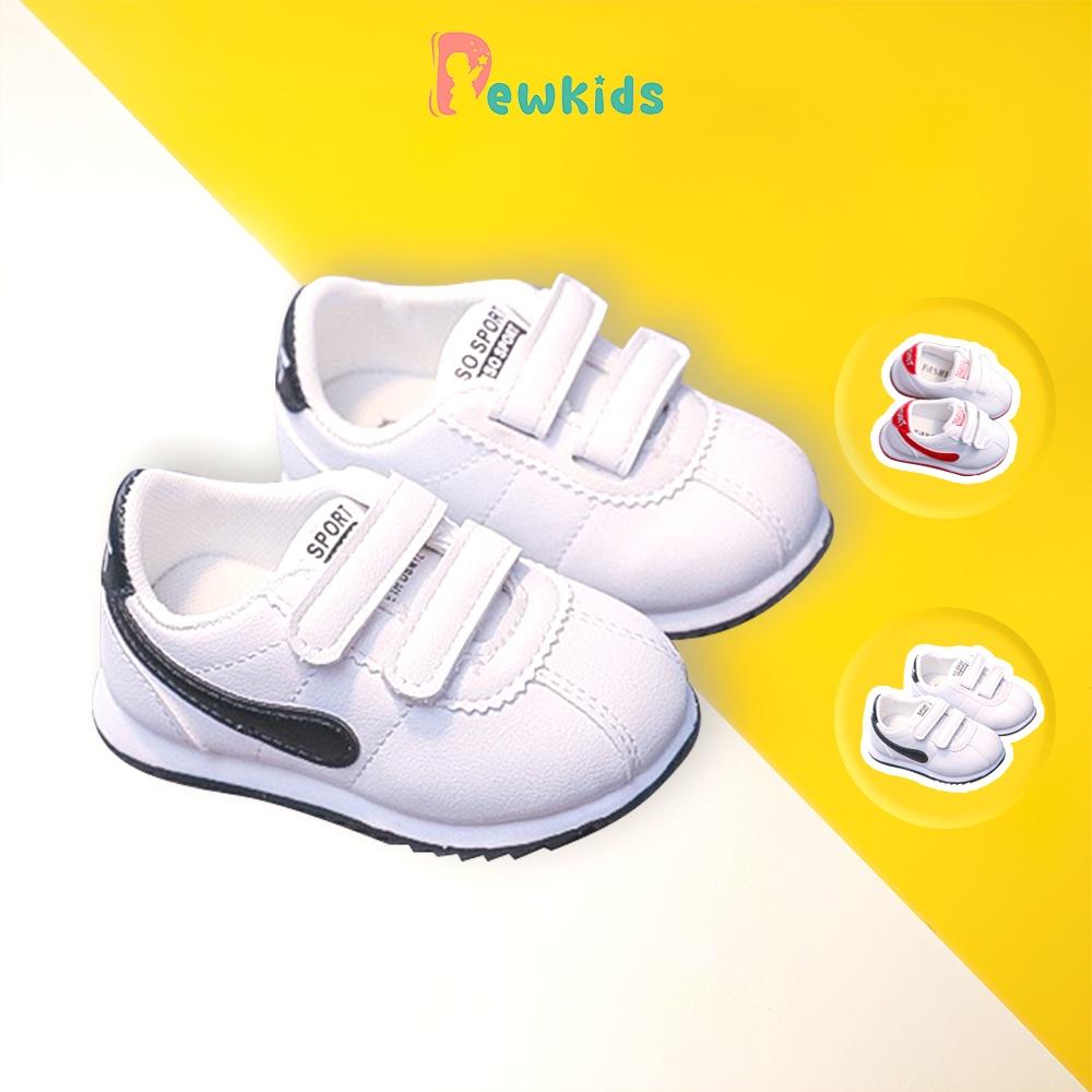 Giày thể thao cho bé DEWKIDS da tổng hợp, đế cao su mềm dẻo chống trơn trượt - TD014