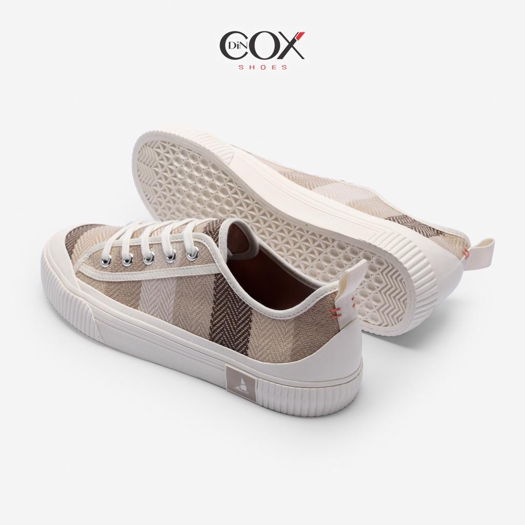 Giày Sneaker Bata Vải Canvas Nữ Dincox C20 Covi Brown Thời Trang Chính Hãng