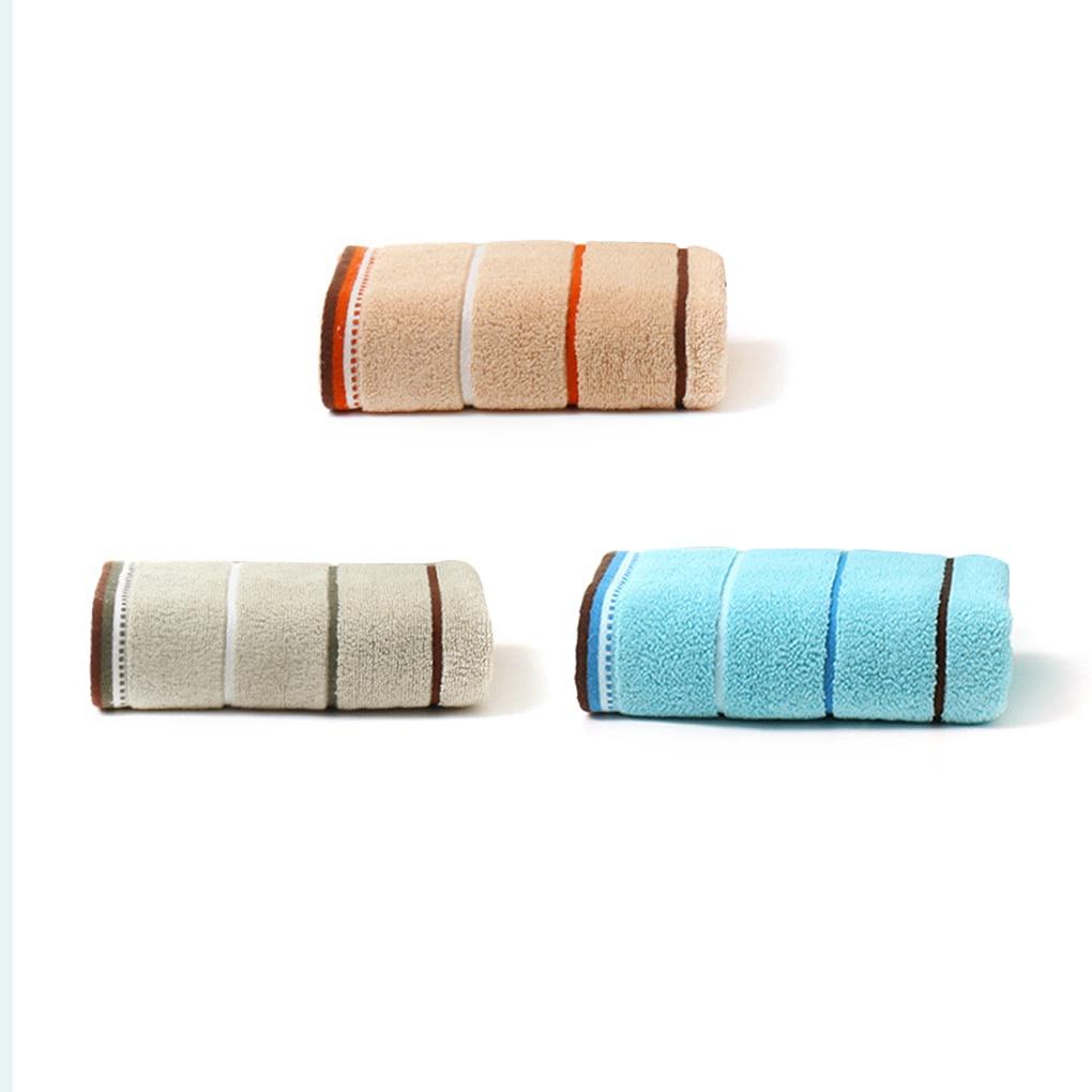 luxuriousion Universal Stripe Cotton Face Towel Absorbention Bathcloth Gift【vollter1