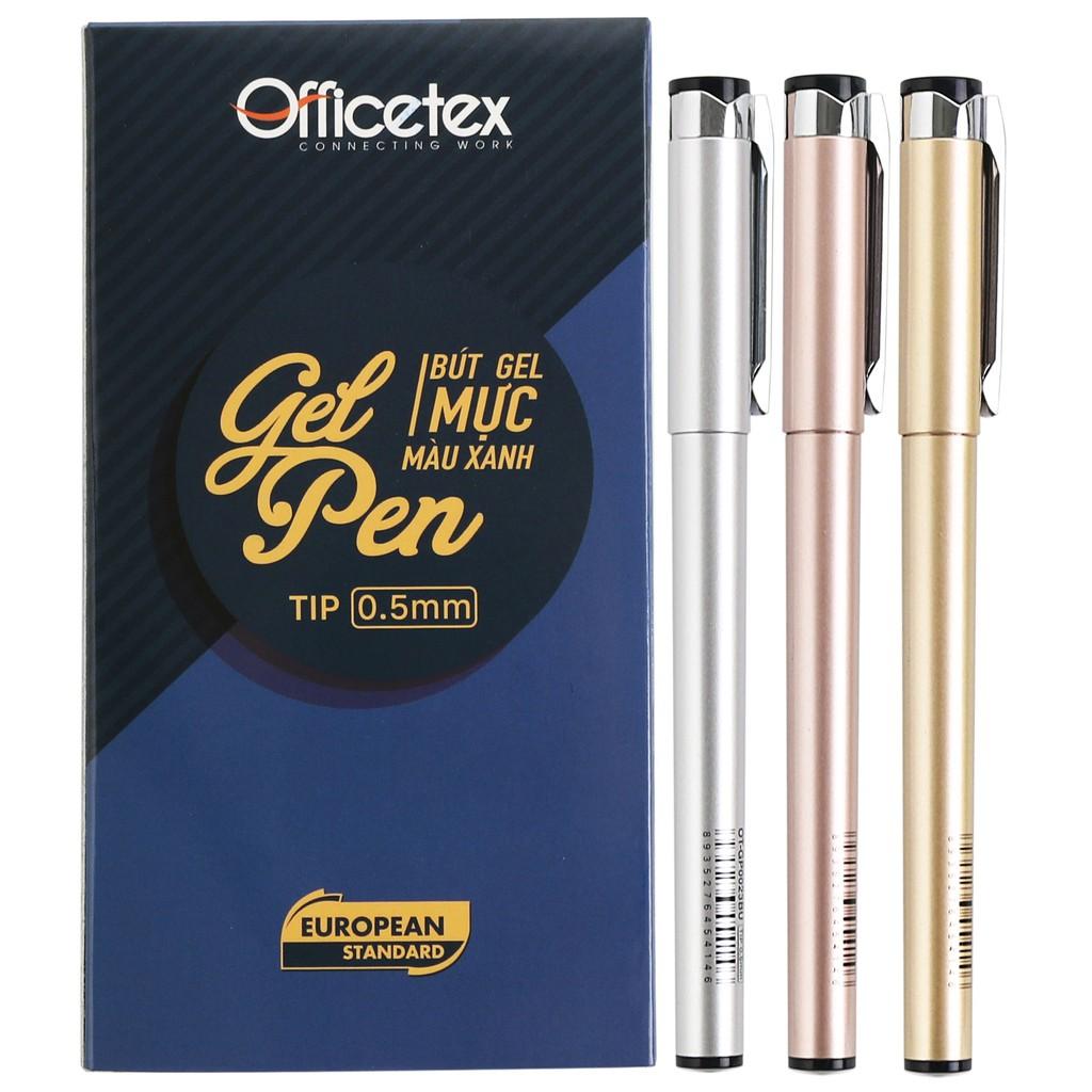 Bút Gel Officetex mực xanh OT-GP0023BU
