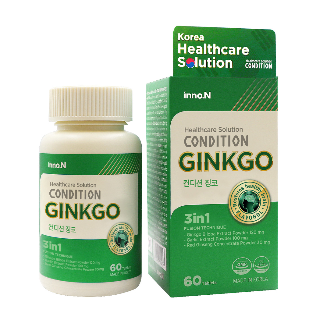 Thực phẩm bảo vệ sức khỏe bổ não Condition GinkGo (Hộp 60 viên)