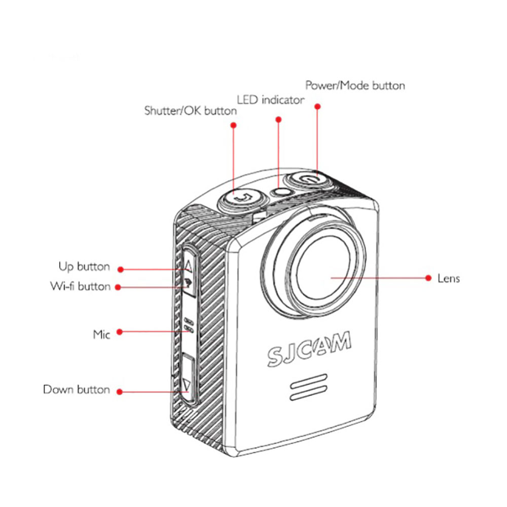 Camera hành trình, camera hành động ACTION CAMERA SJCAM M20 AIR - Hàng Chính Hãng