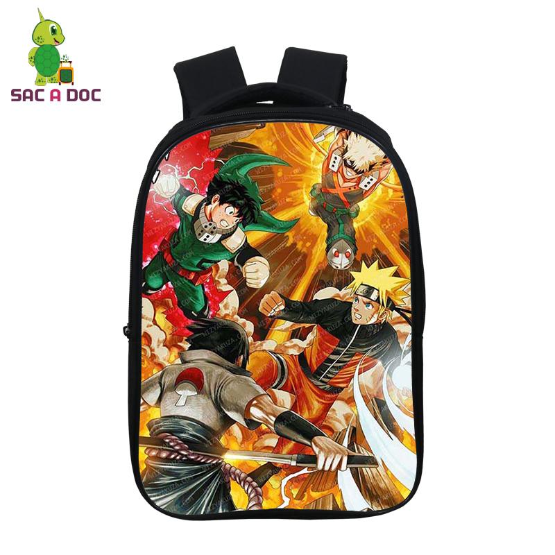 My Hero Giới Học Thuật Anime Ba Lô Học Sinh Trường Túi 14.5 Inch Sinh Đựng Thiếu Niên Trẻ Em Schoolbag Boku No Anh Hùng Giới Học Thuật Ba Lô