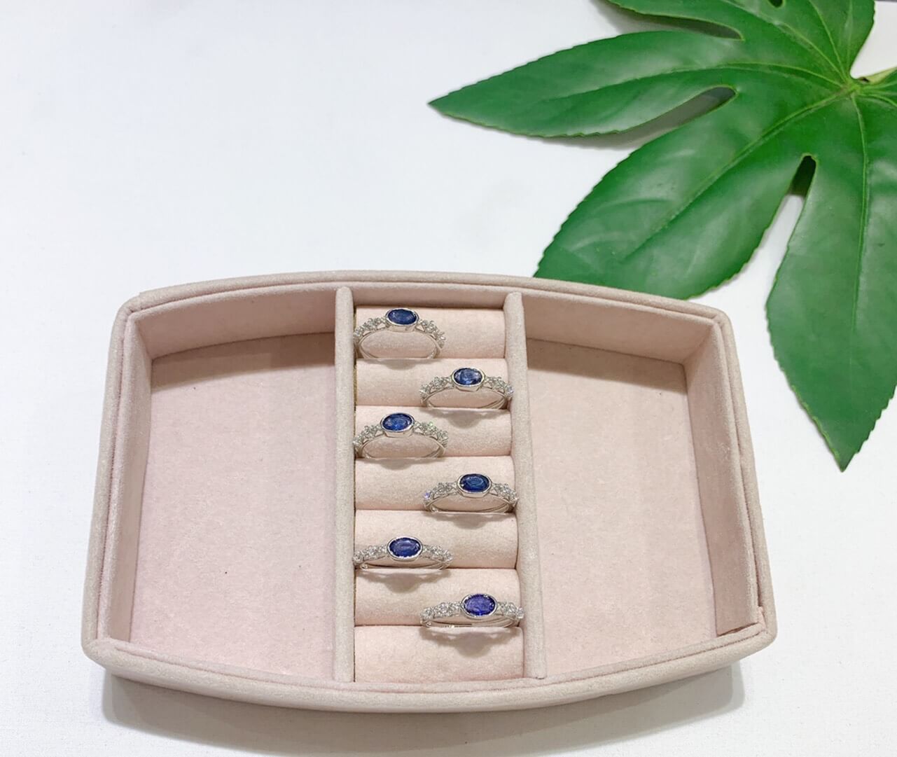 Nhẫn Đính Đá Sapphire thiên nhiên Free Size (N0437) - MOON Jewelry