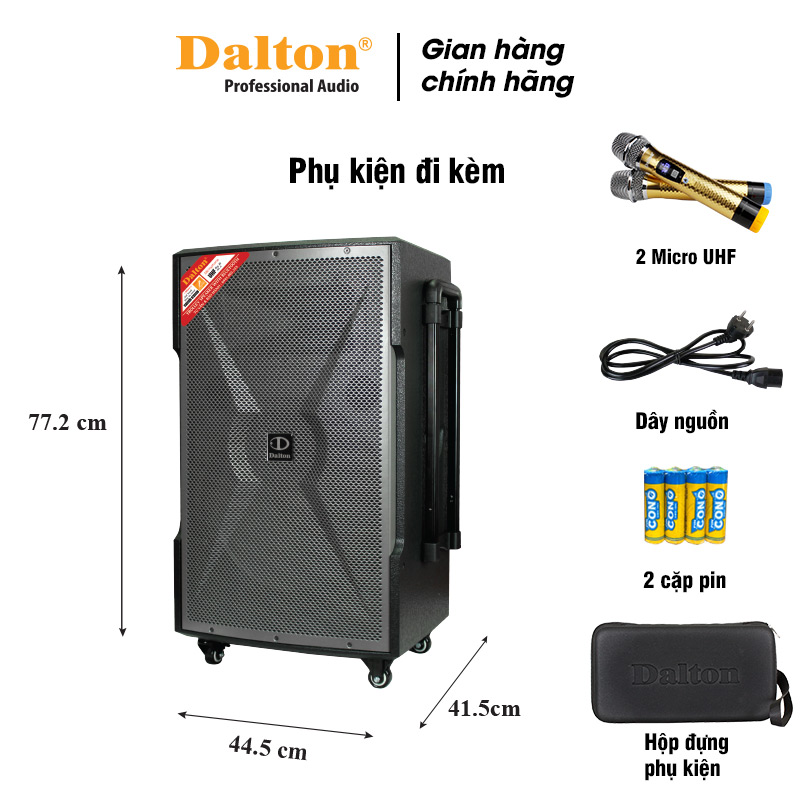 Loa kéo hát Karaoke cao cấp chính hãng Dalton TS-15G700X (700W, Bass 40cm)