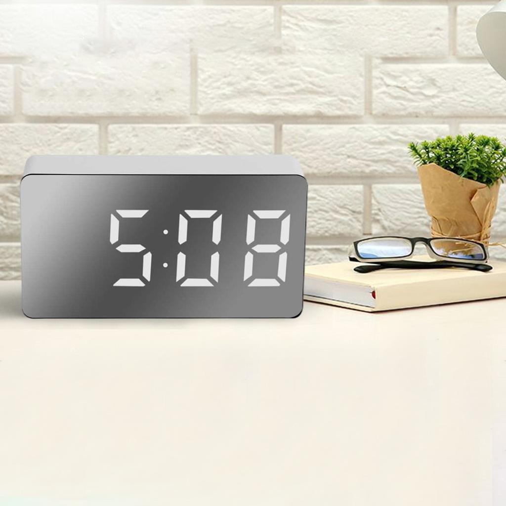 Digital Alarm Clock Large Date Snooze Time 3'' Table Clocks Decoration