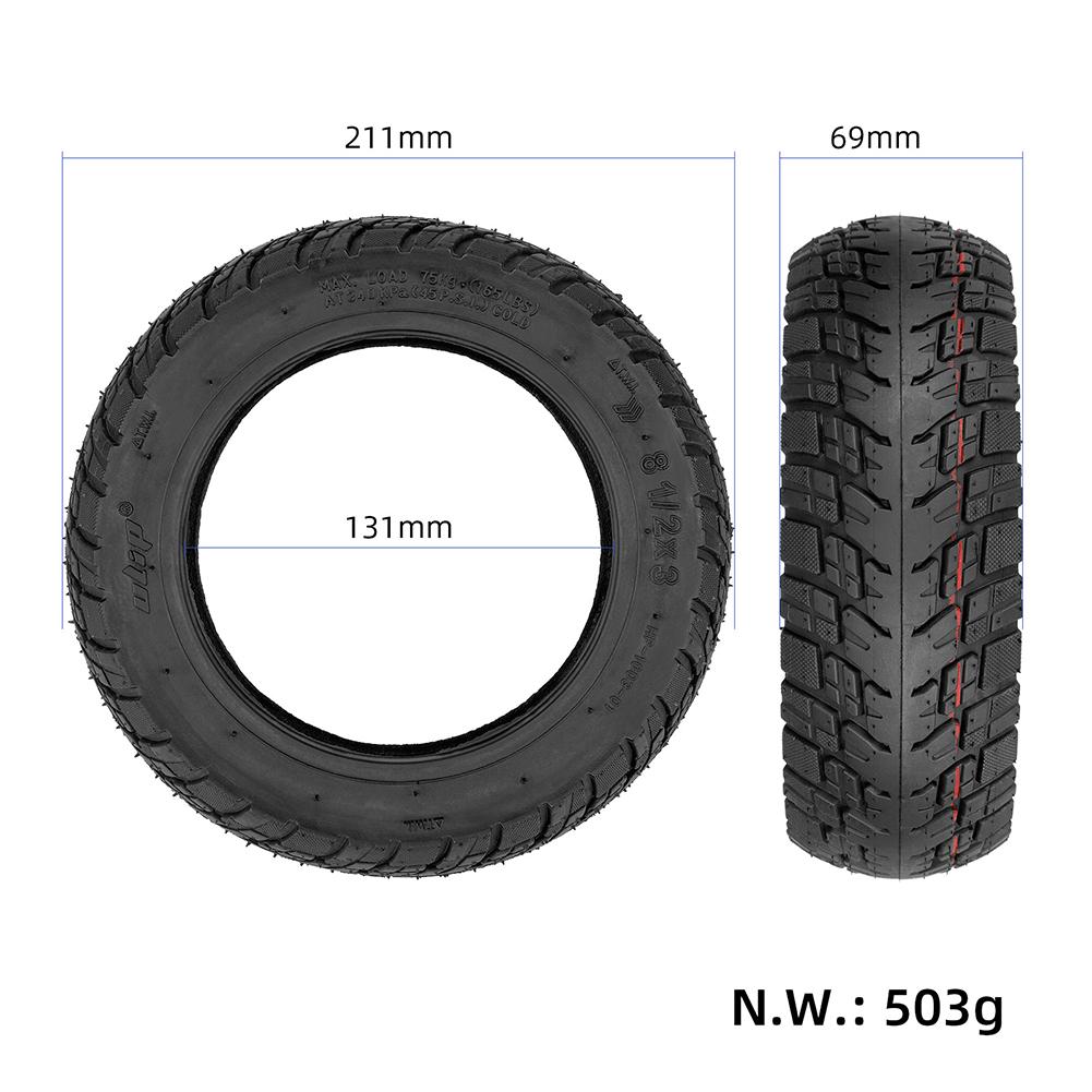 8 1/2x3 Lốp không săm địa hình cho VSETT 8/9 Macury Zero 8/9 Xe tay ga điện Phụ tùng thay thế lốp không săm chịu mài mòn Màu sắc: 1pc