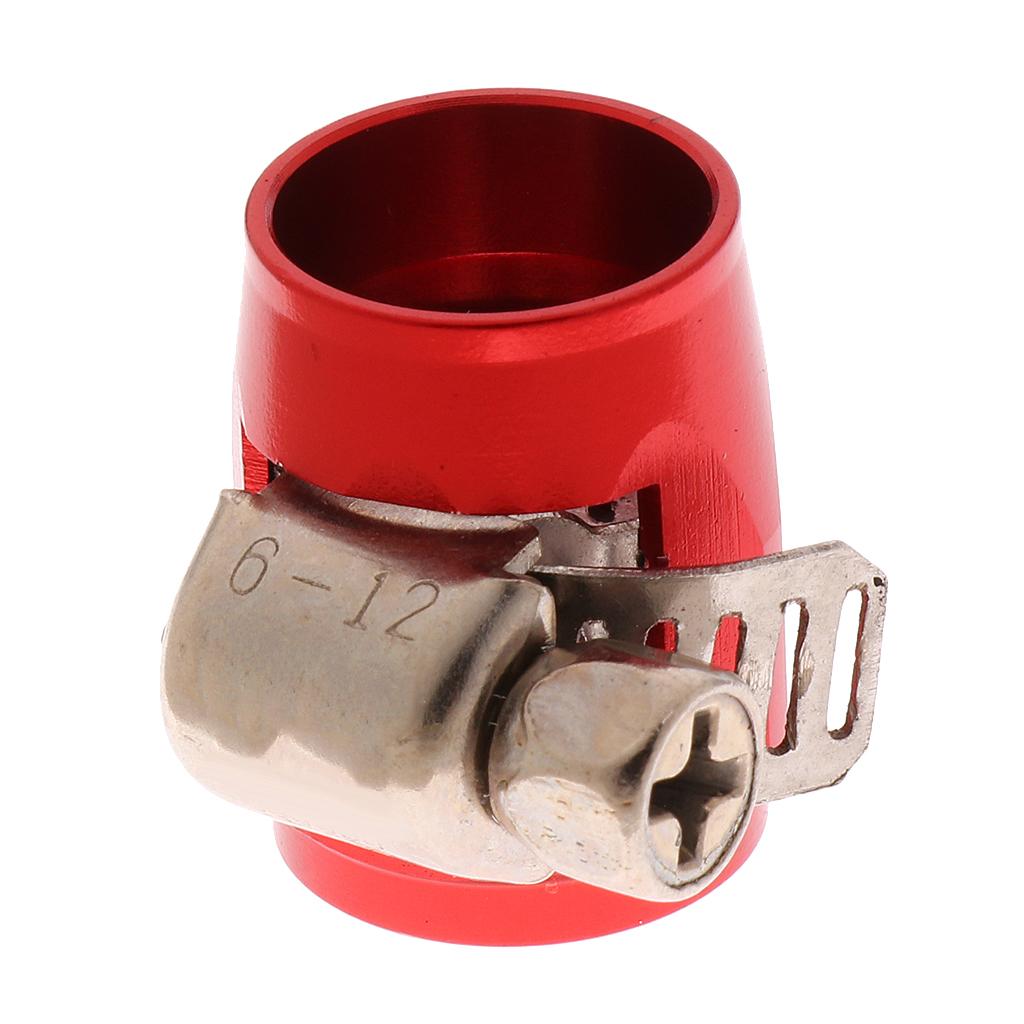 AN4 Car Fuel Oil Water Hose Pipe End Finisher Clamp Clip Aluminium