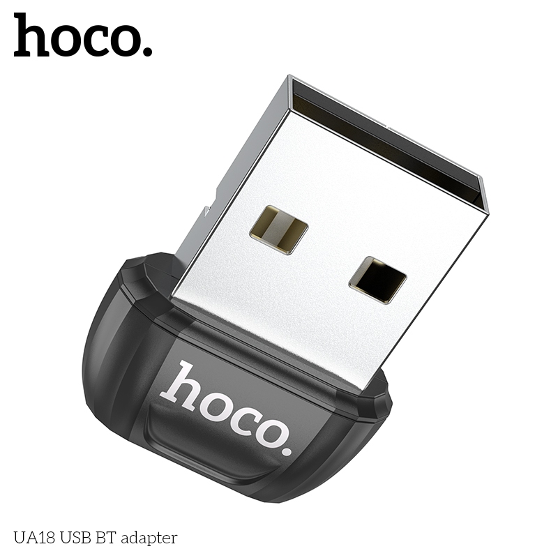 USB Bluetooth 5.0 thiết bị tạo bluetooth cho máy tính laptop Hoco UA18 _ Hàng chính hãng