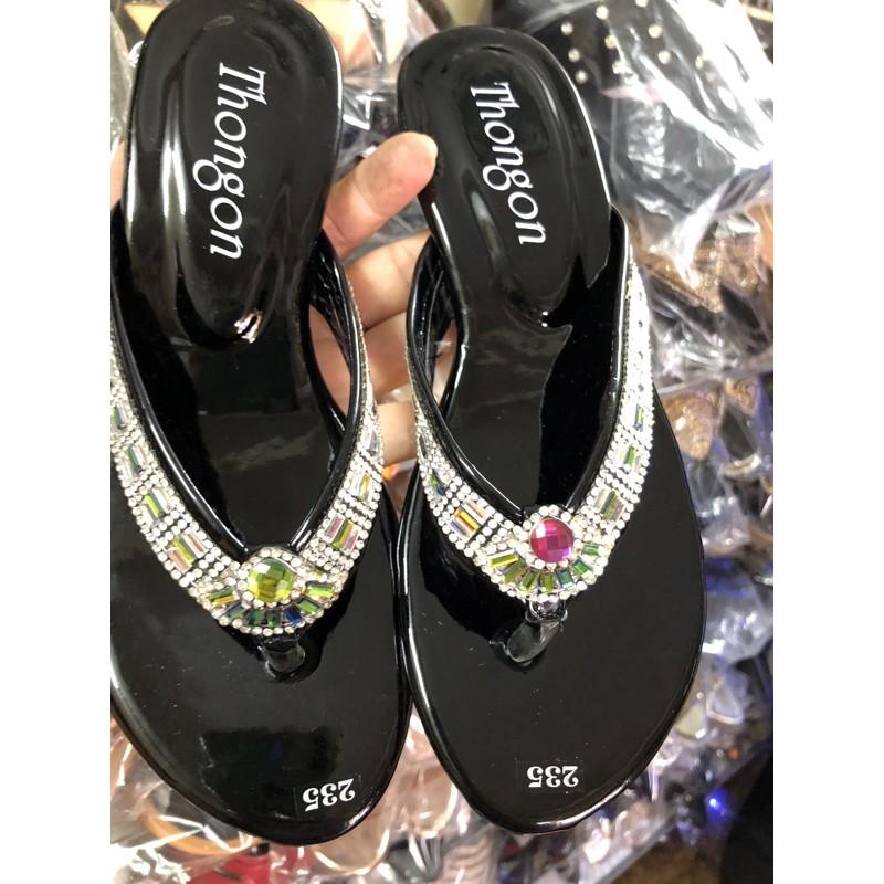 [SALE] Dép kẹp gót 4-5p, quai đính đá rất đẹp, có size từ 36-39