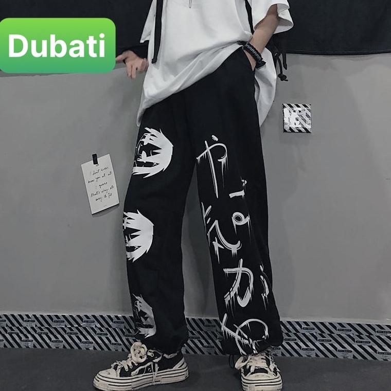 QUẦN JOGGER NAM NỮ UNISEX CHẤT NỈ DÀY DA CÁ ỐNG SUÔNG RỘNG THÊU CHỮ NHẬT RÚT DÂY HÀN QUỐC NEW - FASHION