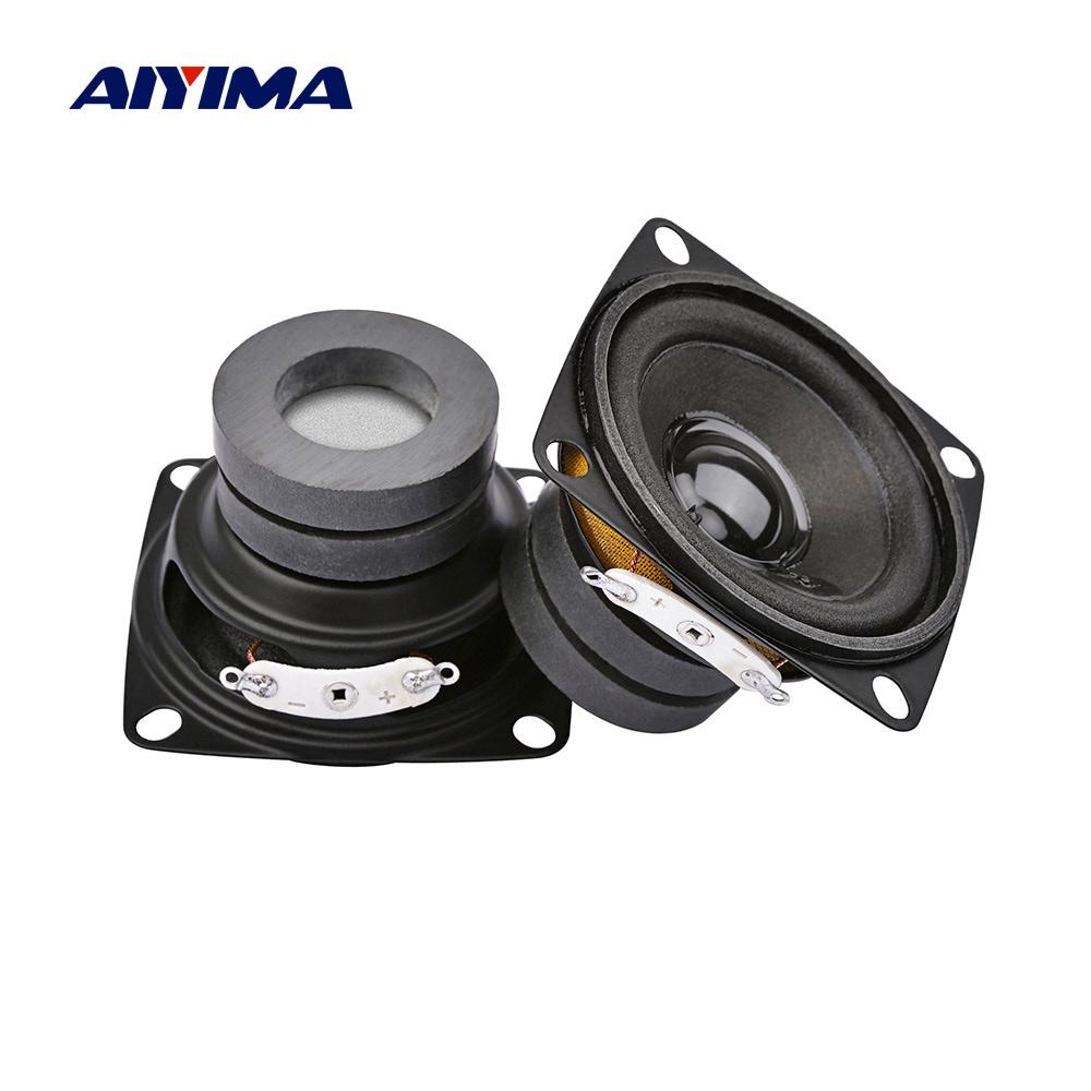 Aiyima 2pcs 2 inch loa di động lái xe 4 8 ohm 10w toàn bộ âm thanh loa âm thanh nhà hát nhà DIY DIY Color: 8 Ohm Speaker Woofer Size/Full-Range Size: 2"
