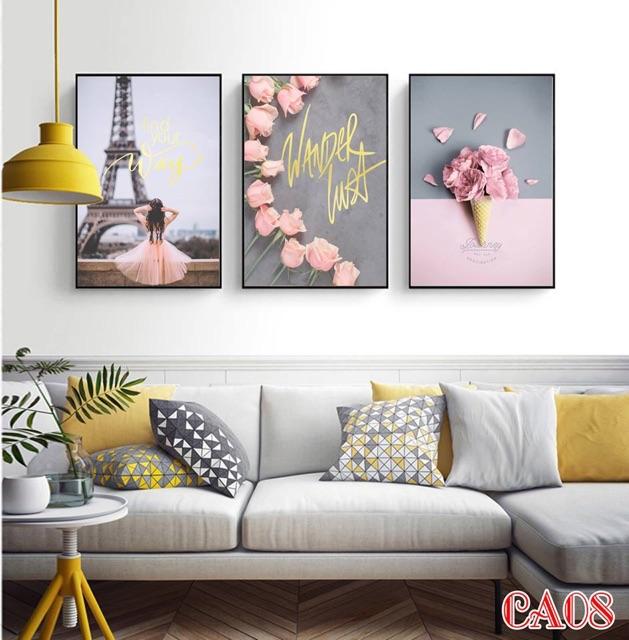 Tranh canvas decor, rực rỡ sắc hoa cho ngôi nhà thêm sức sống
