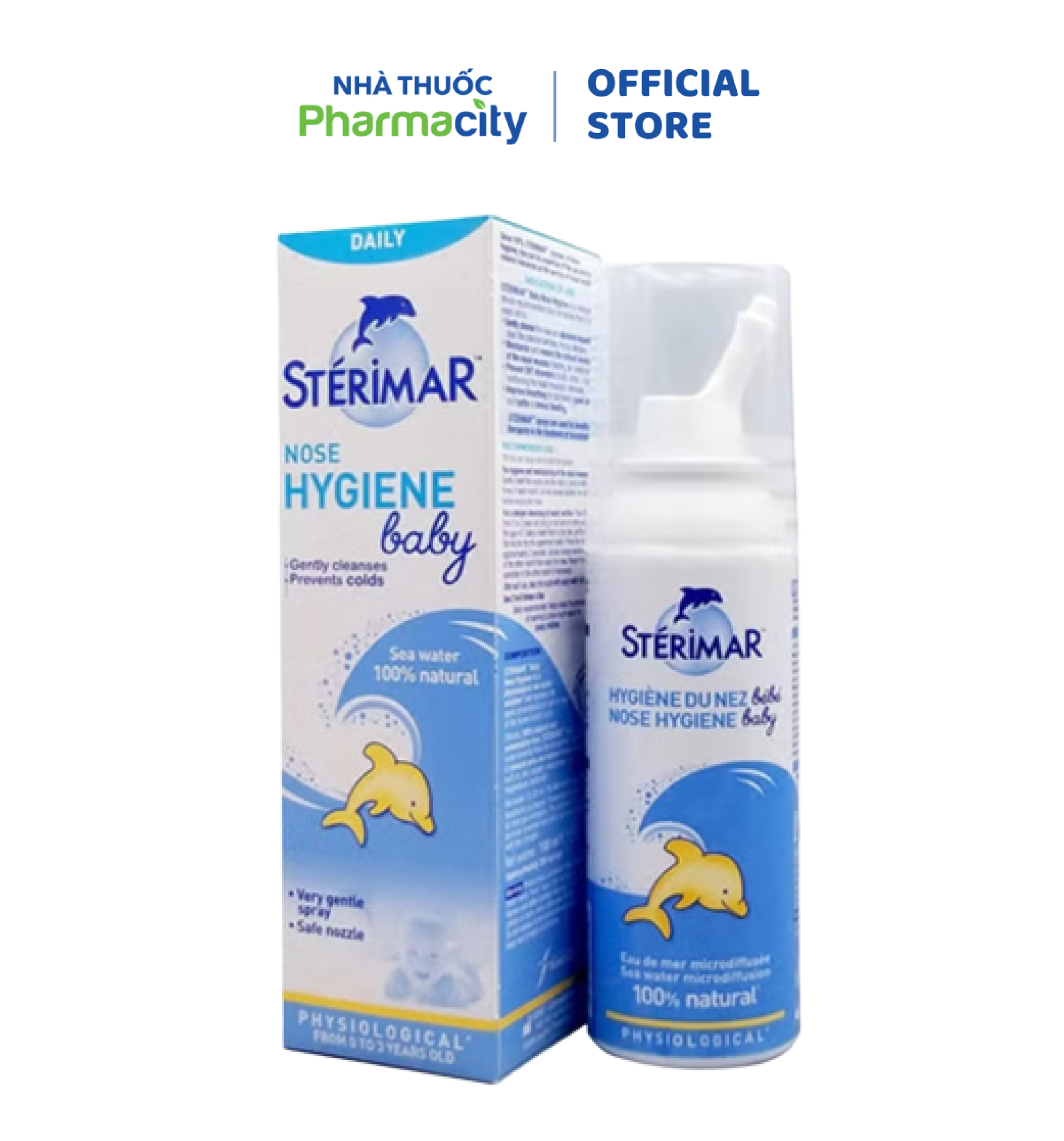 Dung dịch nước muối xịt mũi cho trẻ em Sterimar (50ml)