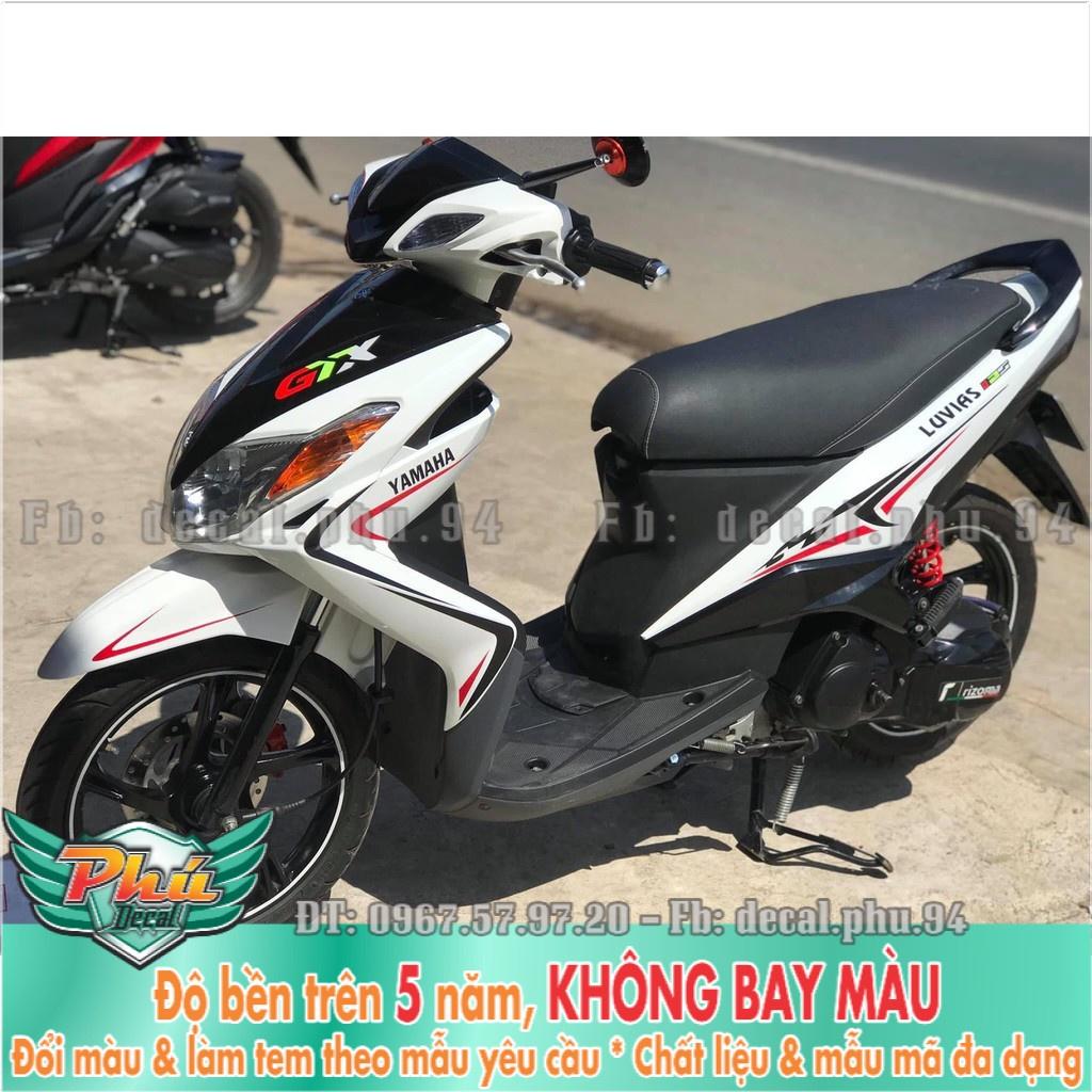 Tem rời Luvias chỉ đỏ đen xe trắng  -1