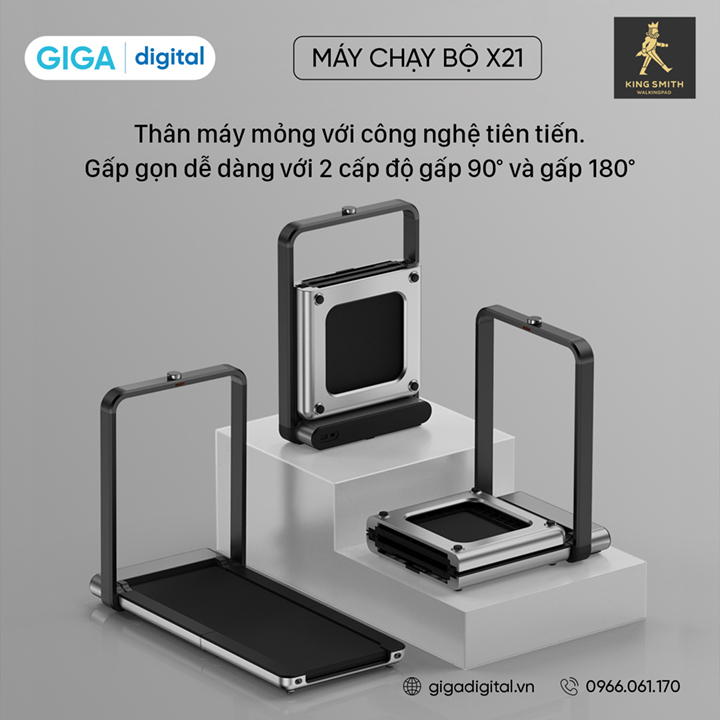 Máy chạy bộ thông minh Kingsmith X21 Bản Quốc Tế - TRX21F Hàng Chính Hãng