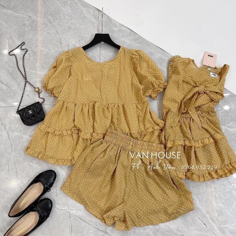 Set bộ chấm bi bèo tầng hot hit - hinhin