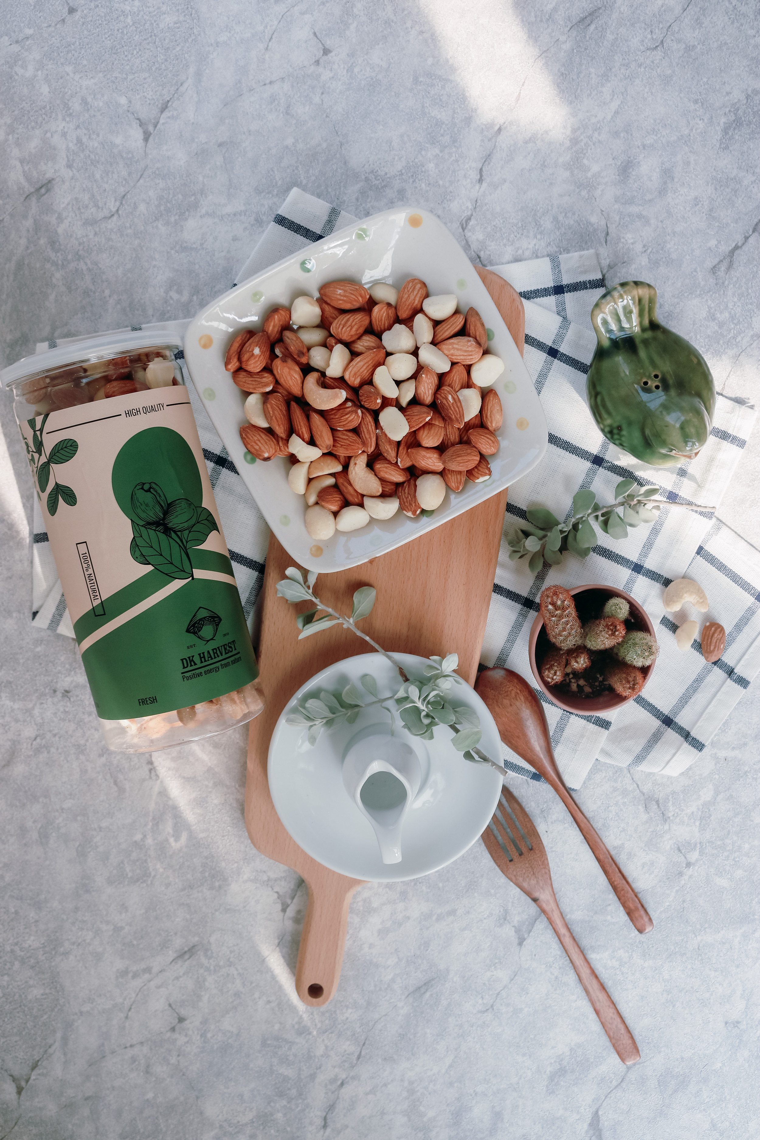Hạt Mix 3 Loại 500g TẶNG Yến Mạch Cán Mỏng 500g DK HARVEST