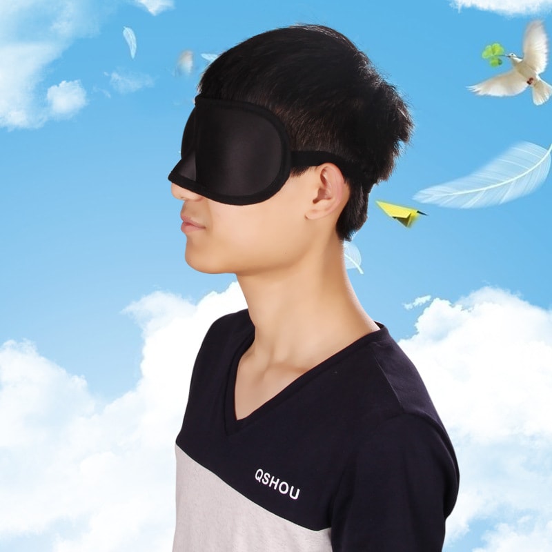 Bộ Bịt Mắt Ngủ 3D Tặng Kèm Bịt Tai Chống Ồn Màu Ngẫu Nhiên