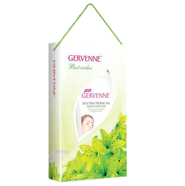 Hộp Quà Gervenne Sữa Tắm Trắng Da Hương Nước Hoa Lily 900g - 6015042