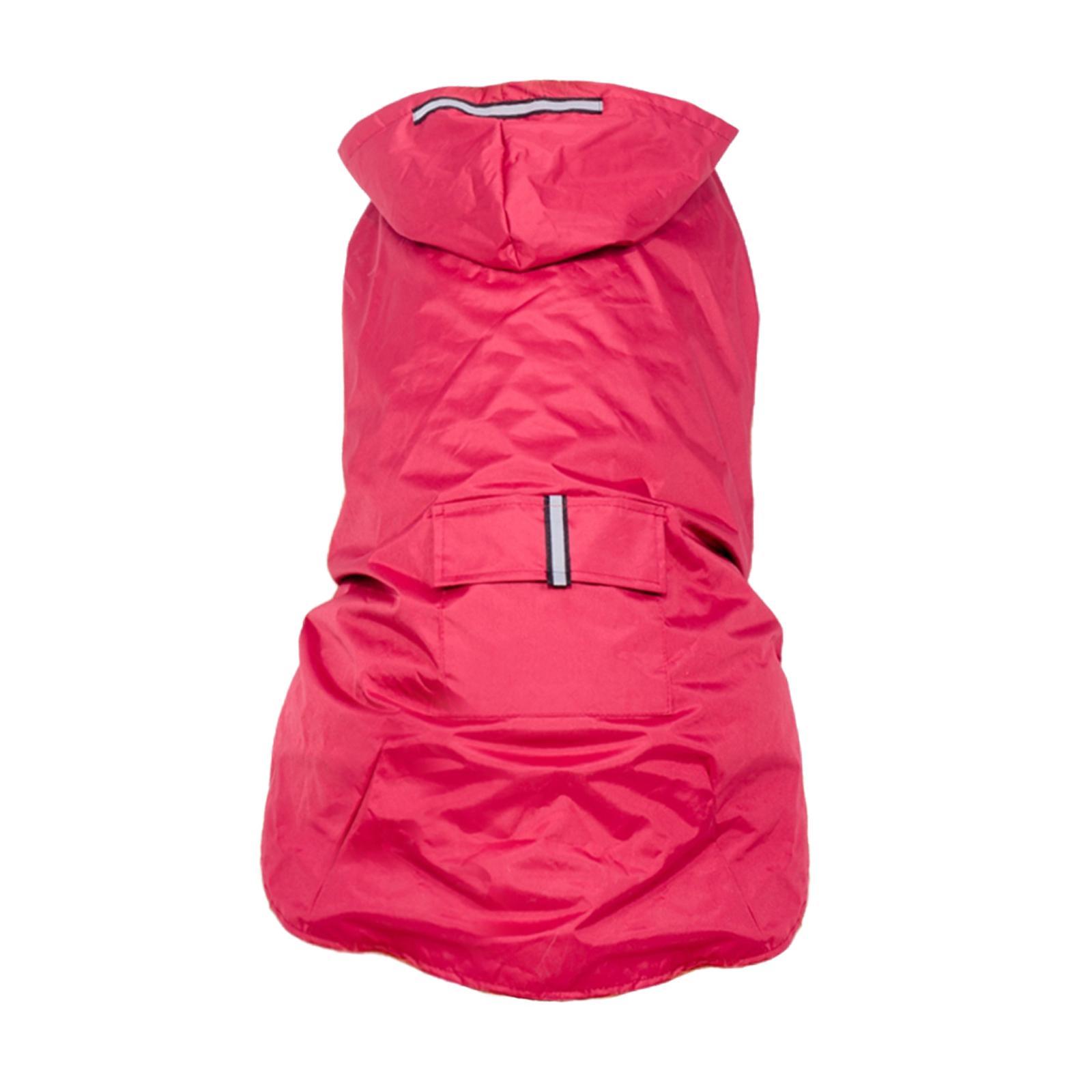 Reflective Strip Large Dog Raincoat Pet Poncho Rainwear Clothes