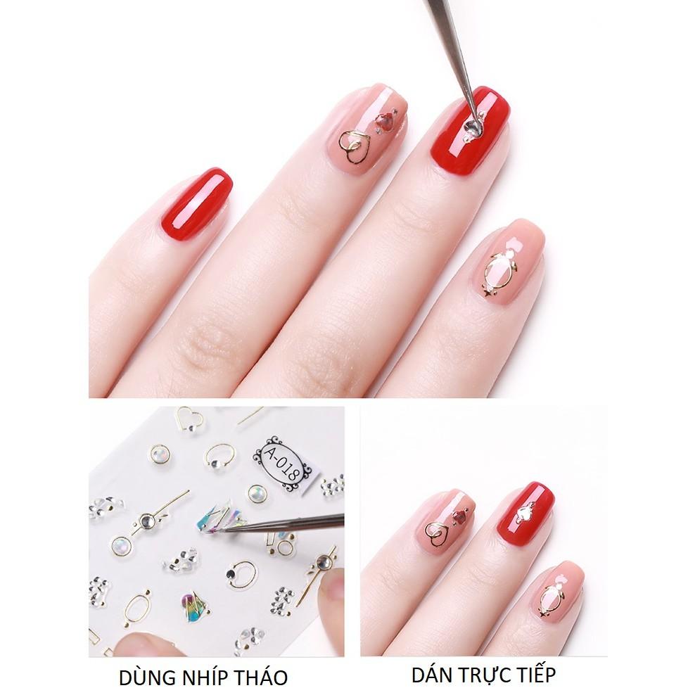 Sticker nails - hình dán móng 3D chữ trung