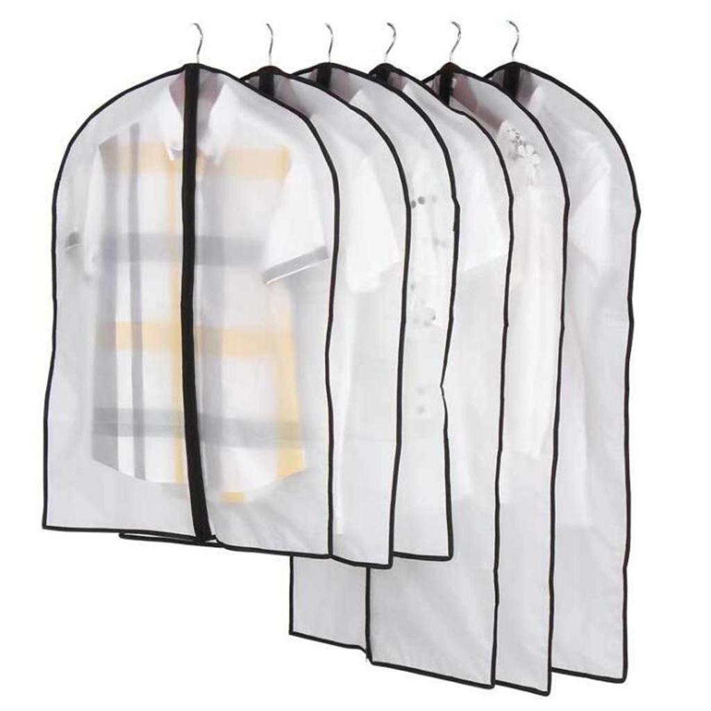 Clothing Dust Cover Transparent Waterproof Coat Storage  60x80cm