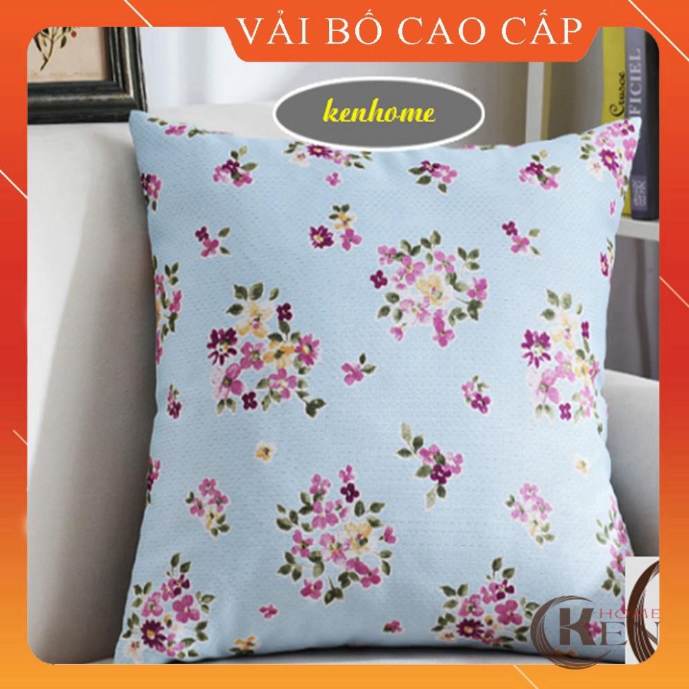 Gối Tựa Lưng | Gối Tựa Sofa, Gối Vuông Trang Trí In Hoạt Tiết Hoa Lá Hiện Đại Kích Thước 45x45cm