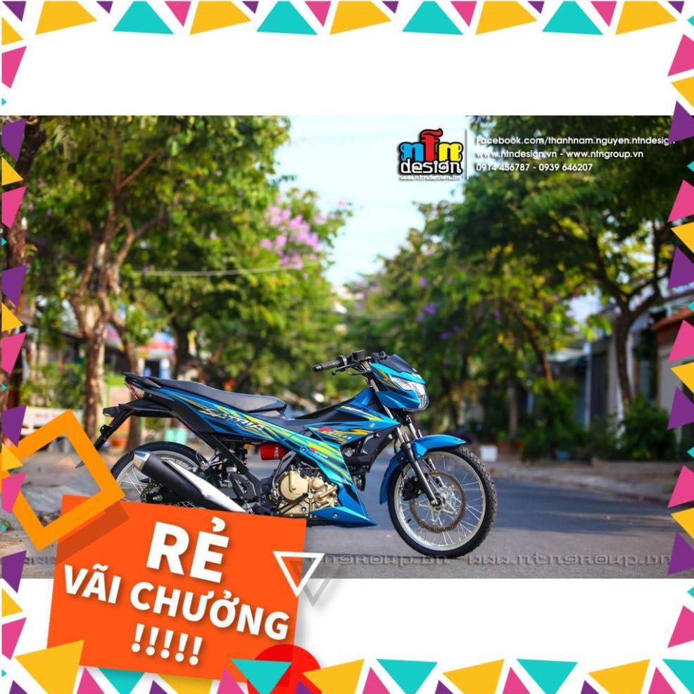 Tem Rời Raider FI Mẫu Xanh Vàng Đen