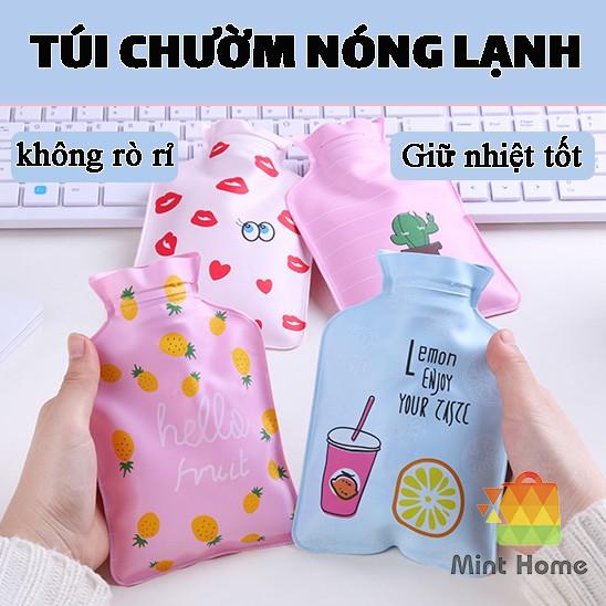 Túi chườm nóng lạnh đa năng giữ nhiệt, chườm bụng kinh, chườm đá loại mini phù hợp mang du lịch