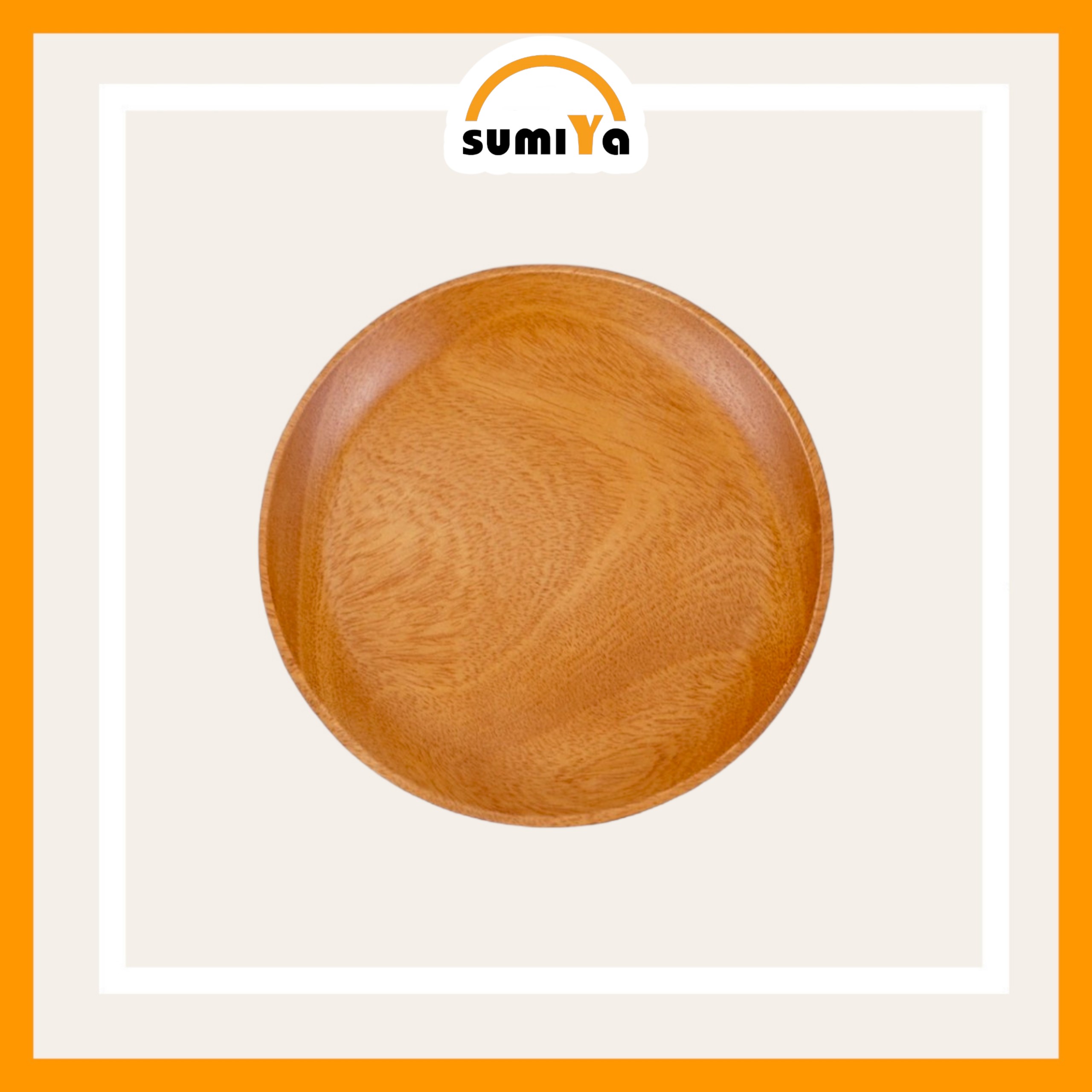 Khay gỗ hình tròn, khay gỗ dùng để trà bánh, decor hoặc làm phụ kiện chụp ảnh