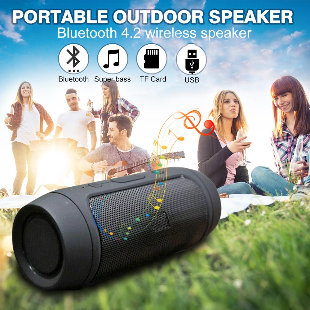Loa di động chống nước mini bluetooth âm nhạc bass loa subwofer ngoài trời loa không dây thanh âm thanh fm fm radio tf card