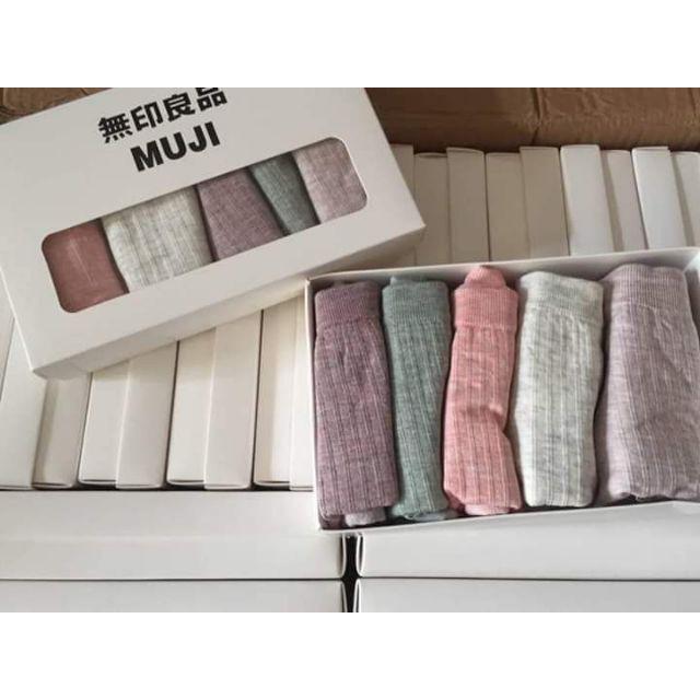 HỘP 5 QUẦN CHIP NỮ COTTON MUJI XUẤT NHẬT .