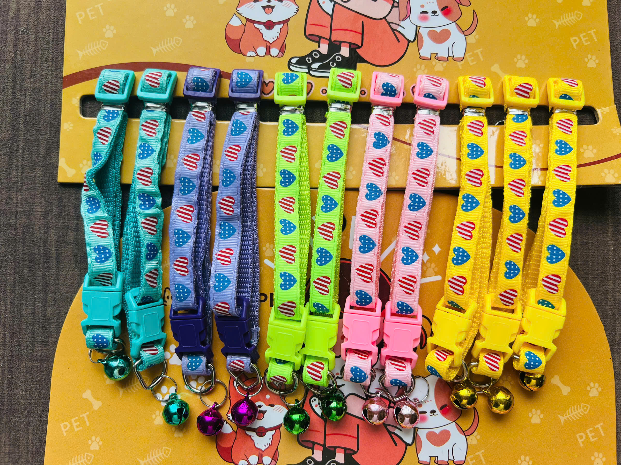 VÒNG CỔ DỄ THƯƠNG SIZE 22-30CM CHO THÚ CƯNG CHÓ MÈO