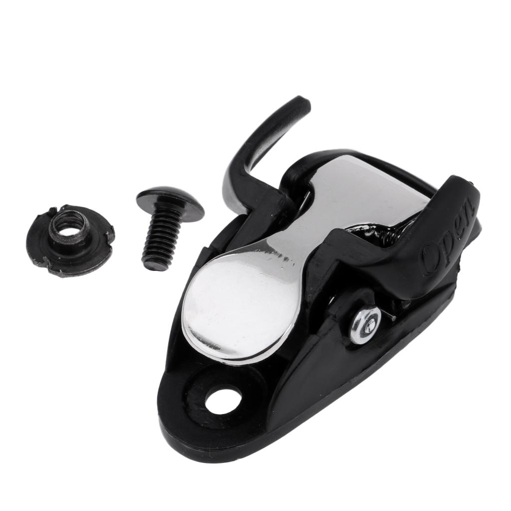 2xInline Skating Spider Buckle Roller Skate Boot Clasp with Screw Nut Black