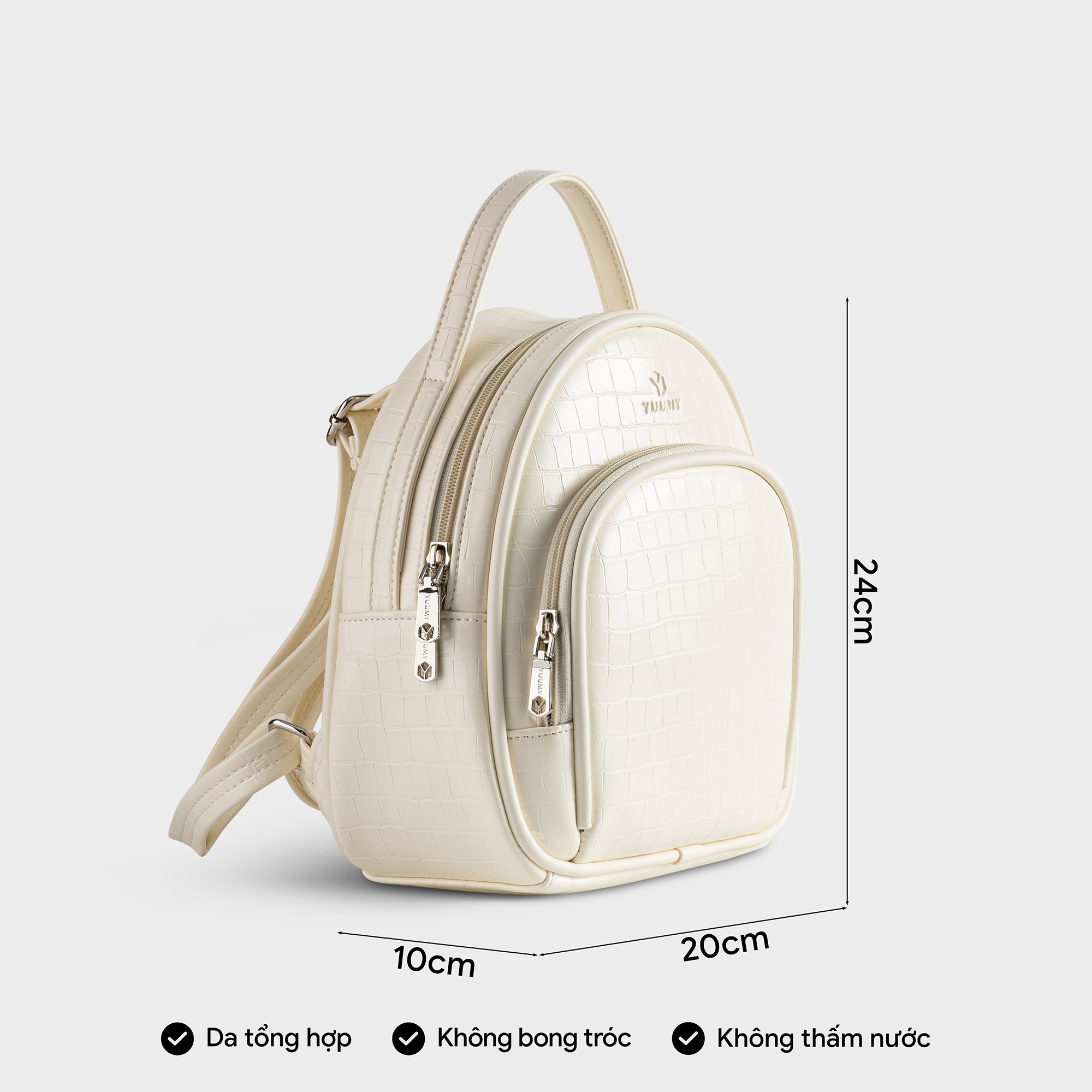 Balo Yuumy ( Thời trang nữ mini phong cách năng động - Balo da Seasand YBA91 )