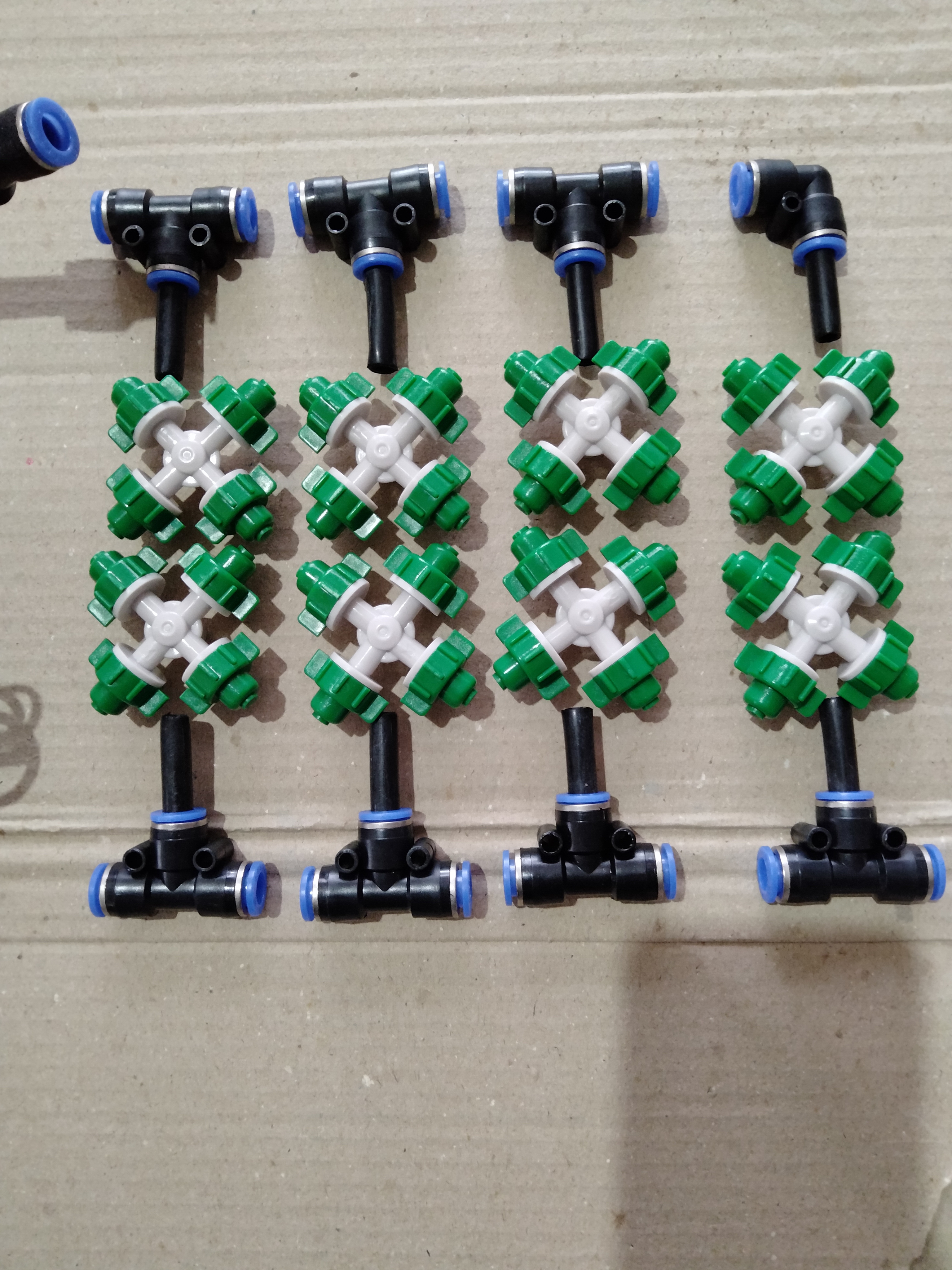 Bộ phun sương tưới lan 6béc 4hướng.10-15m2