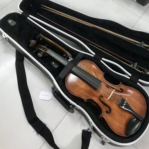 Hộp Đàn Violin - Size 4/4 - Bảo quản đàn tốt với Chất liệu ABS - có dây đeo - có ổ khóa - Viền Nhôm Bền Đẹp - Không sợ mưa, nắng.