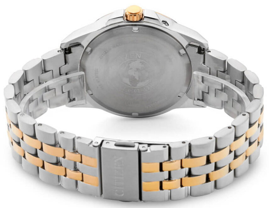 Đồng Hồ Nam Citizen World Time Eco-Drive BX1006-85E - Dây Kim Loại - Kính Sapphire - Mặt Đen