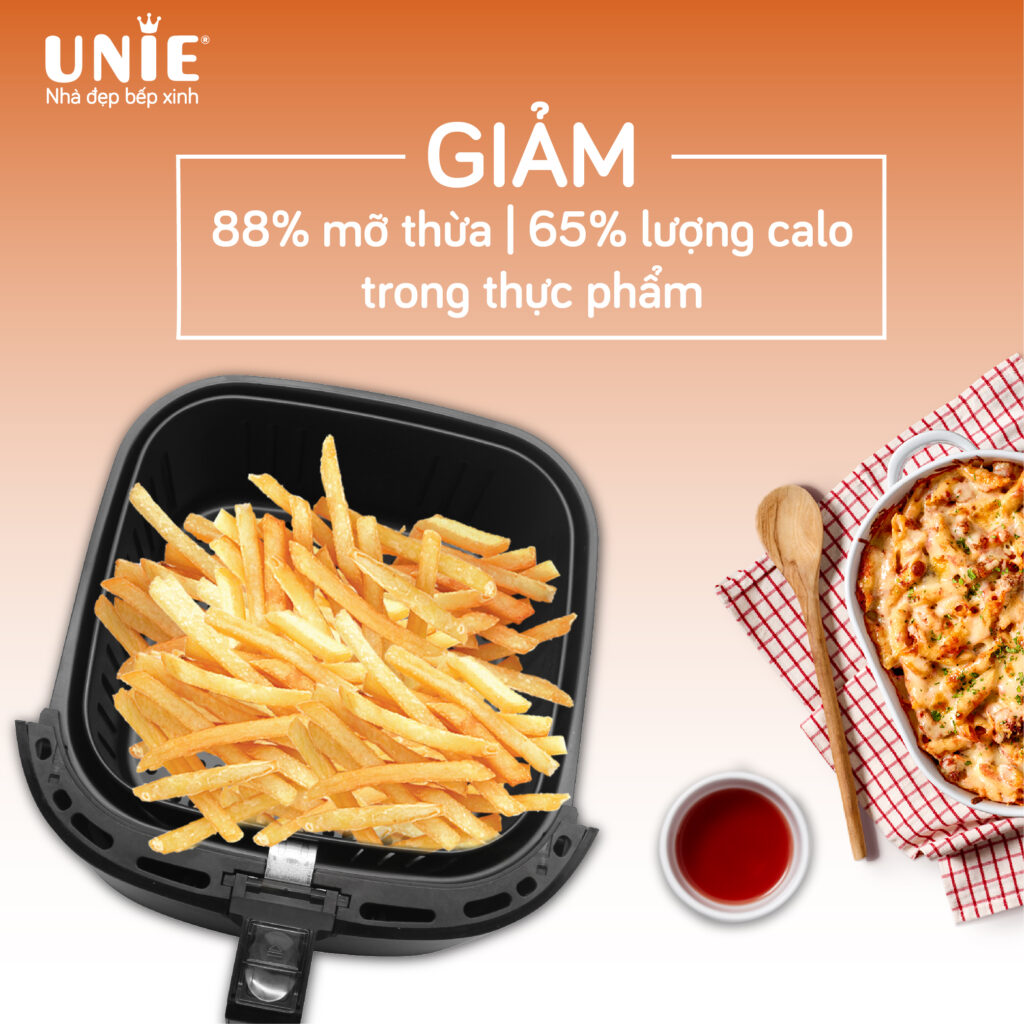 Nồi chiên không dầu đa năng Unie UE-800. Hàng chính hãng