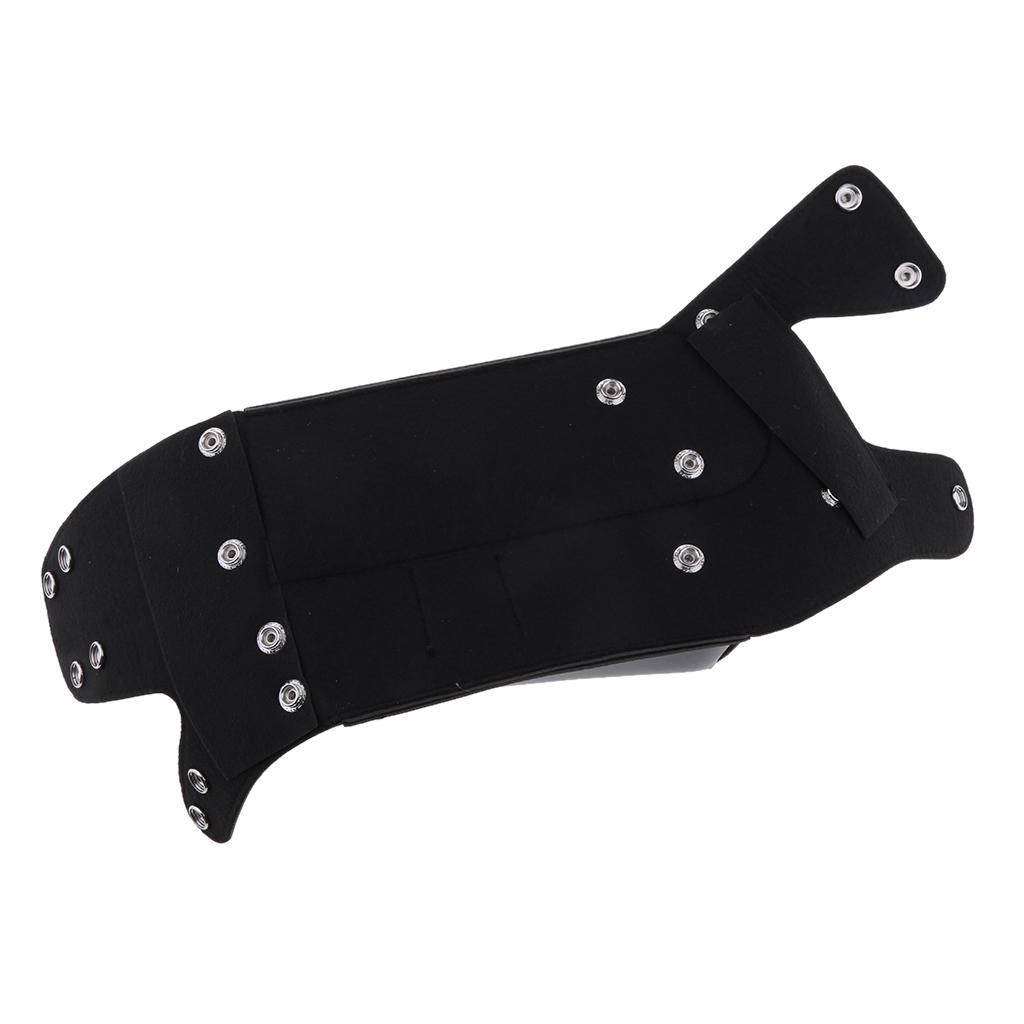 Black PU Leather Right Side Saddlebag Water Bottle Holder Fit for Harley