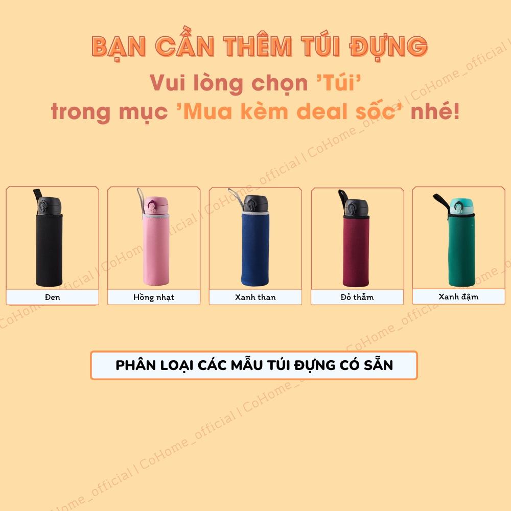 Bình giữ nhiệt TYESO 750ml có quai xách, inox 304 cao cấp, giữ nhiệt nóng - lạnh 8H