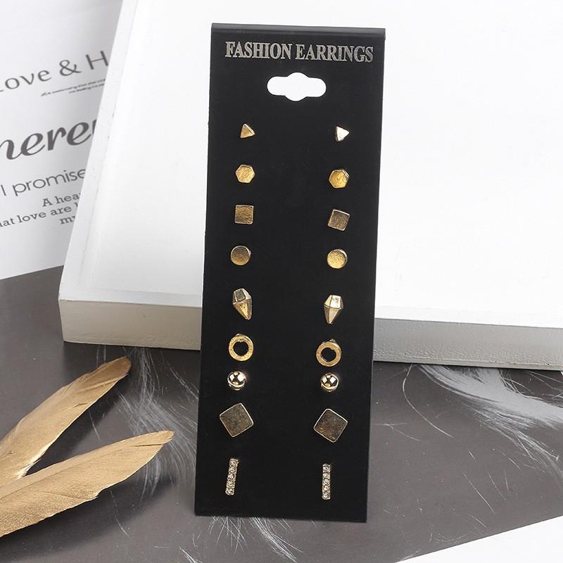 Sét 9 đôi bông tai thời trang symple style BT179