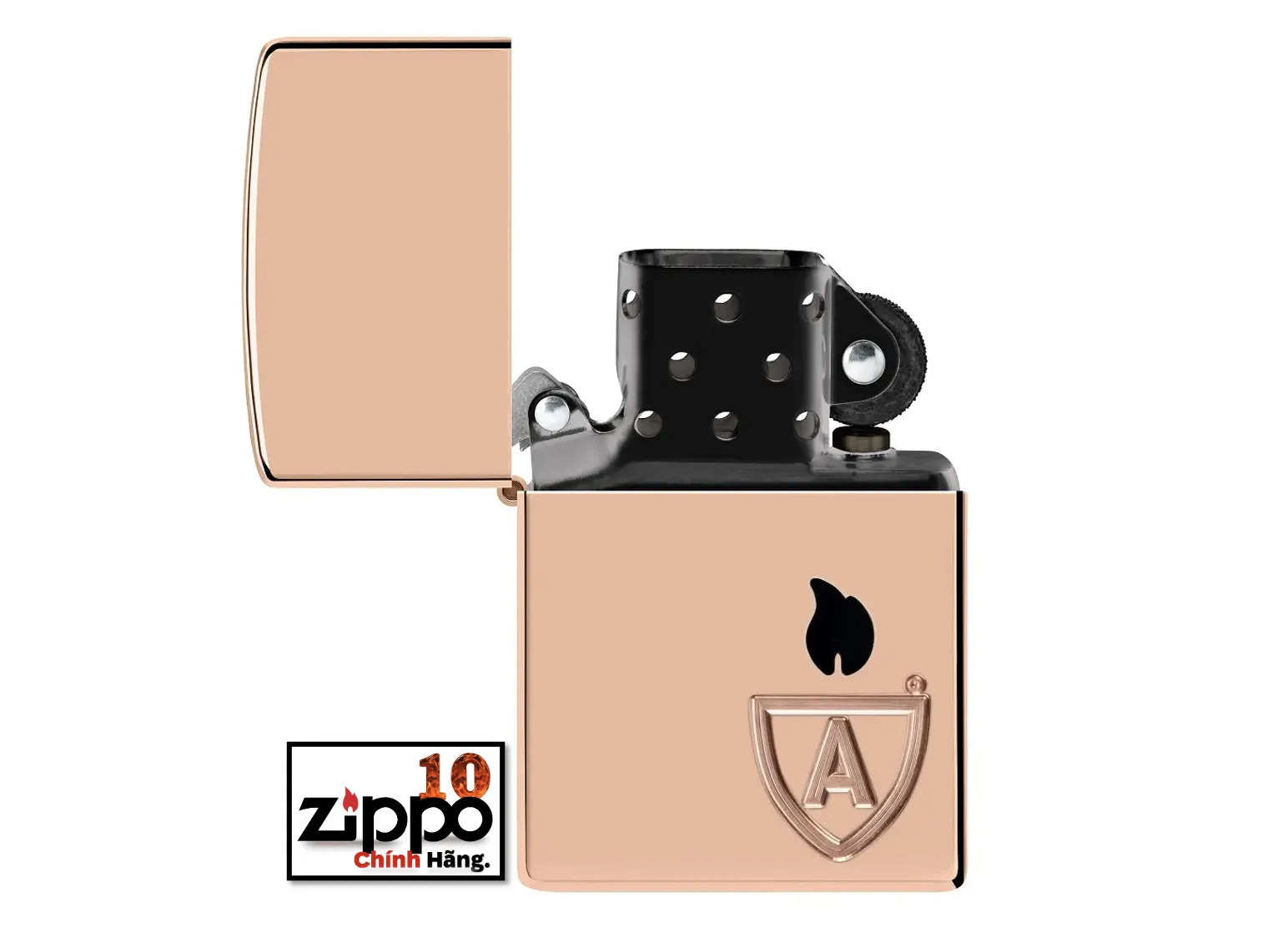 Bật lửa Zippo 46171 – Zippo Armor Solid Copper Case - Chính hãng 100%