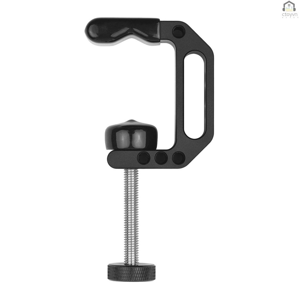 Kẹp chữ C gắn giá đỡ ba chân kèm ốc vít 1/4 Inch & 3/8 Inch thông dụng cho máy ảnh/đèn flash