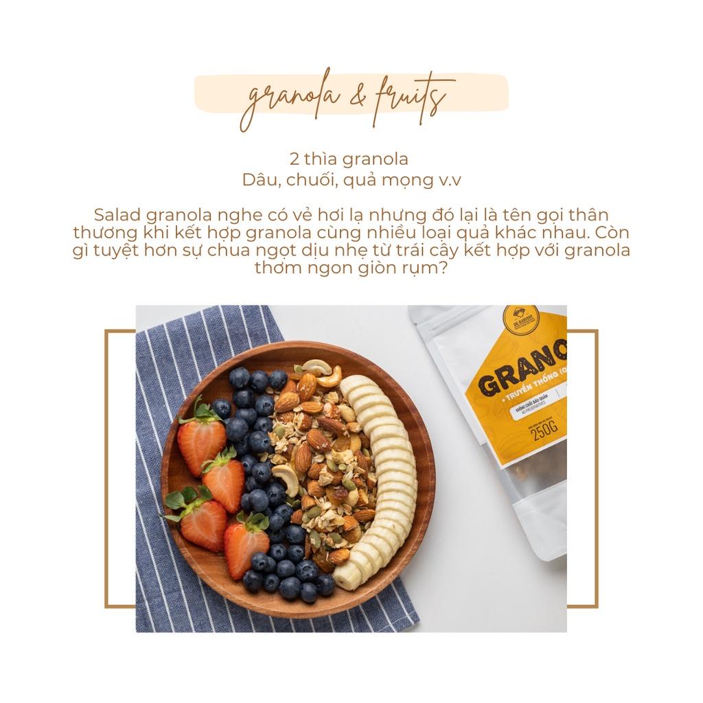 Hình ảnh Granola ăn kiêng yến mạch 5 loại hạt DK Harvest - Vị truyền thống, Hỗ trợ giảm cân, Ăn kiêng, Eatclean, Tạp gym - Túi 500g