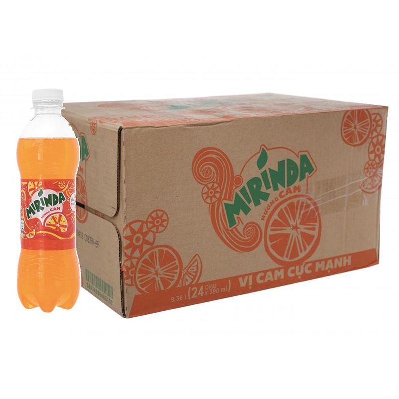 Thùng 24 Chai Nước Ngọt Cam Mirinda 390mlChai – 58934588883137