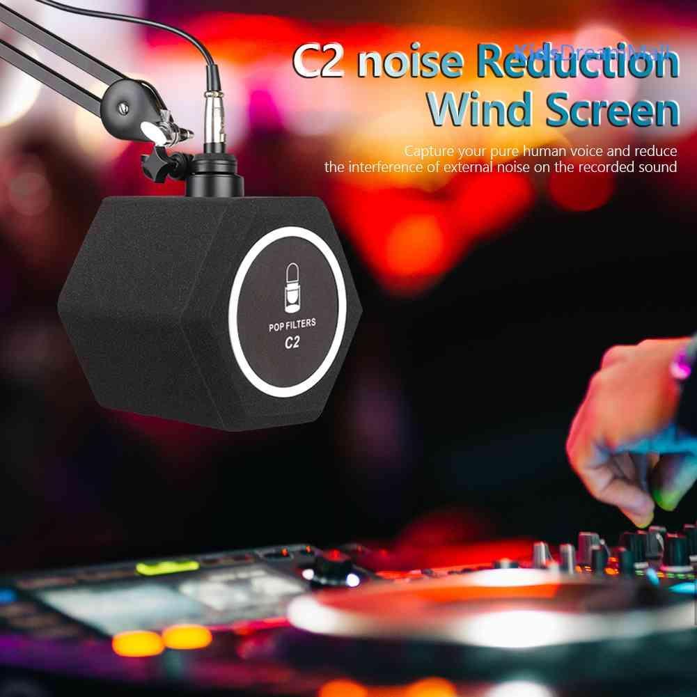 Mới Mic Thu Âm C2 Chống Gió Giảm Tiếng Ồn