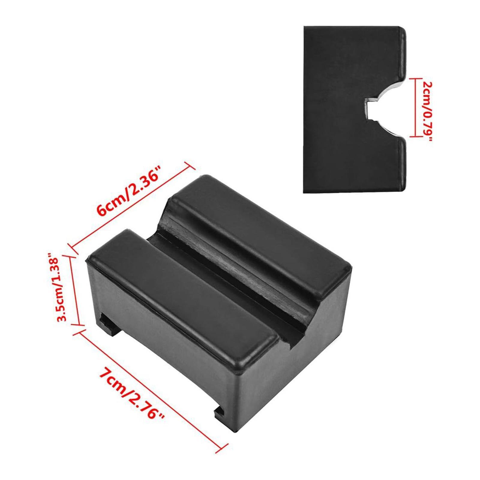 Black  Jack Stand Rubber Pad Universal Accessory Car Repair Tools for Jack Stand and Floor Jack Durable Slotted Frame Jack Stand Pad